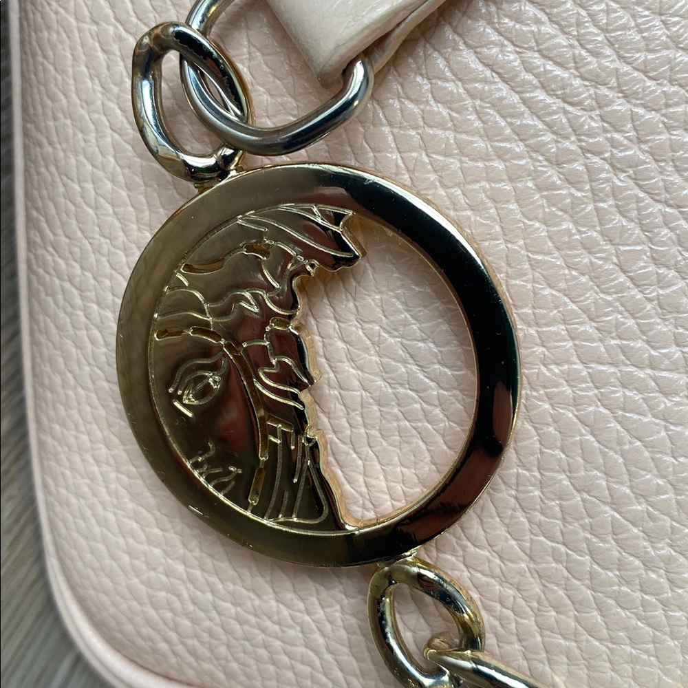 Versace Collection Blush Leather Crossbody Bag - Picture 2 of 14